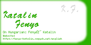 katalin fenyo business card